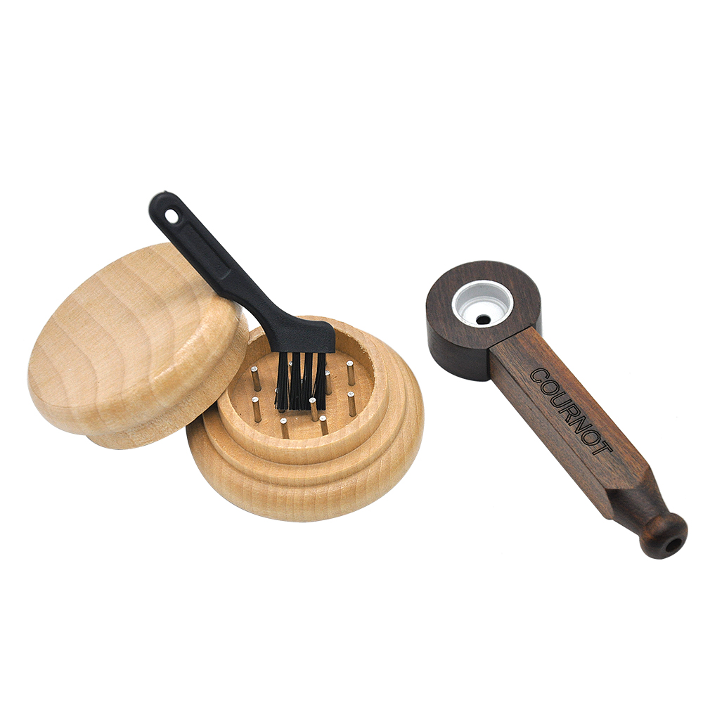 pipe smoke accessory tobacco With Metal Teeth Wood Grinder Cleaning Brush bong dab rig 
pipe smoke accessory tobacco With Metal Teeth Wood Grinder Cleaning Brush bong dab rig