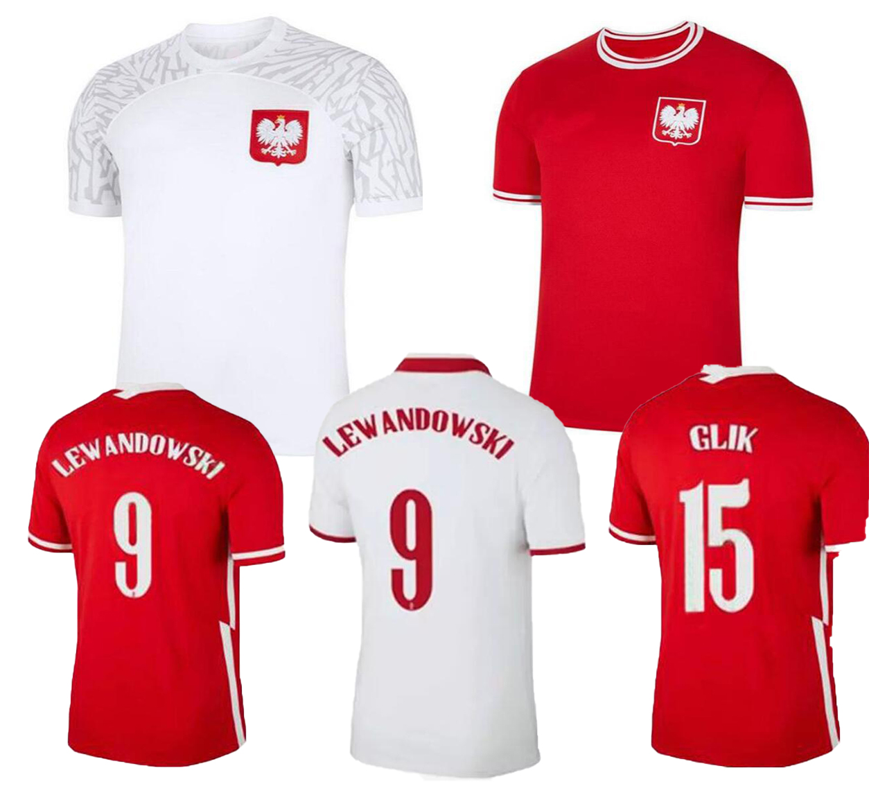Poland soccer jerseys customized 22-23 home thai quality yakuda 7 MILIK 9 LEWANDOWSKI 10 KRYCHOWIAK 11 GROSICKI 19 ZIELINSKI wear
Poland soccer jerseys customized 22-23 home thai quality yakuda 7 MILIK 9 LEWANDOWSKI 10 KRYCHOWIAK 11 GROSICKI 19 ZIELINSKI wear