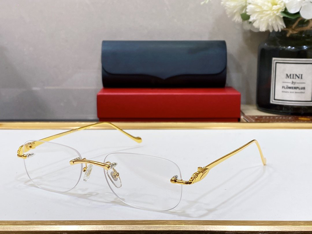 Classic Mens Designer Sunglasses Temple Head Composite Rimless Flower Metal Frame Rectangle Gold Luxury Oval Sunglasses for women Sunshade Glasses Lunettes