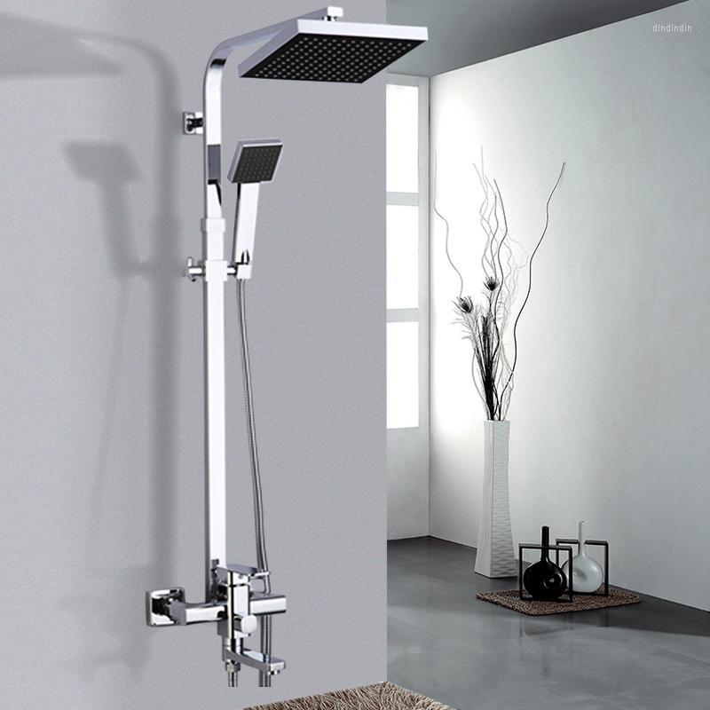 Bathroom Shower Sets Uythner Quality Chrome/Black Bath Mixer Faucet Rotate Tub Spout Wall Mount 8" Rainfall Head With Handshower
Bathroom Shower Sets Uythner Quality Chrome/Black Bath Mixer Faucet Rotate Tub Spout Wall Mount 8" Rainfall Head With Handshower