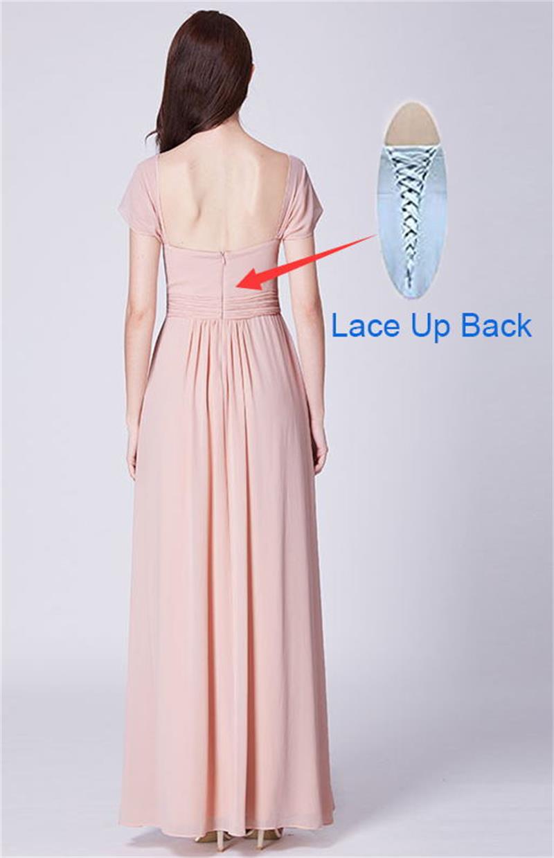 Women Chiffon Bridesmaid Dresses Long Lace Off Shoulder Ruched Formal Maid of Honor Backless Beach Custom Made Plus Size Pregnant Party Evening Weddin