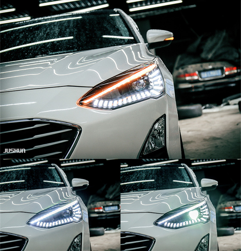 Head Lamp For Car 20 19 Ford new Focus 5 Headlights Fog Light Daytime Running Lights DRL H7 LED Bi Xenon Bulb Car Accessories