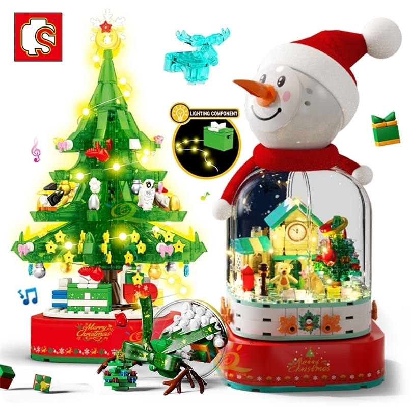 Blocks SEMBO Christmas Tree Theme Rotating Music Box Building Blocks City Friends Snow House Bricks Santa Claus Toys For Children Xmas 220928
Blocks SEMBO Christmas Tree Theme Rotating Music Box Building Blocks City Friends Snow House Bricks Santa Claus Toys For Children Xmas 220928