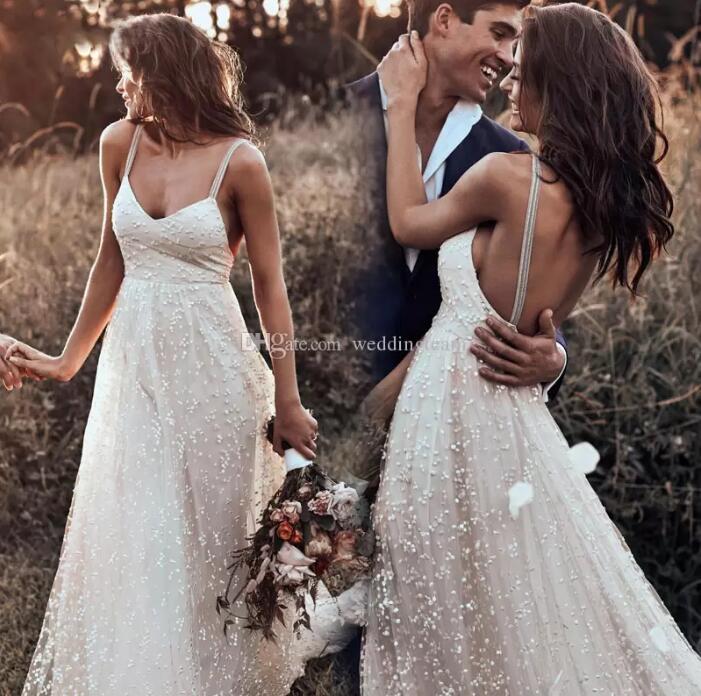 Lace Backless Wedding Dresses Appliqued Beach Bridal Gowns Special Link Of Different Dresses