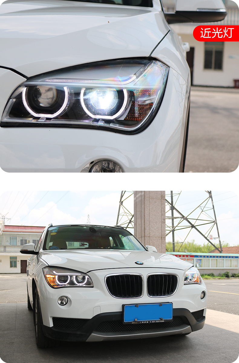 Car Accessory for BMW X1 E84 20 12-20 15 LED Head Lights Fog Lights Day Running Light Highlight Turn Signal Headlights