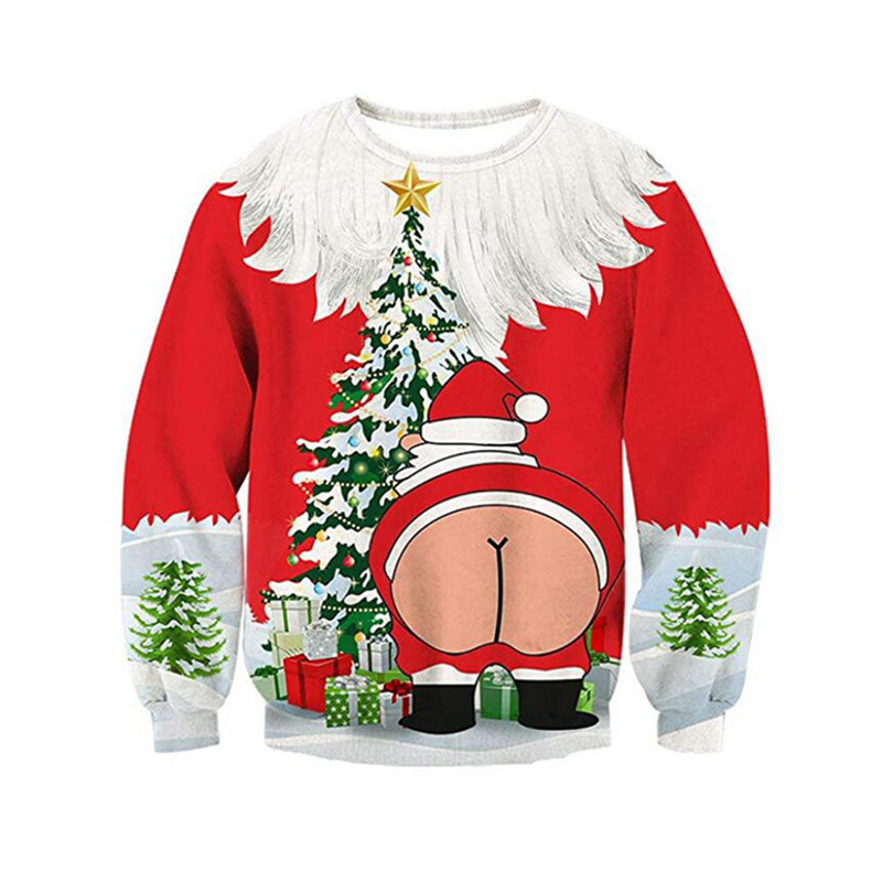 Men's Sweaters Unisex Ugly Christmas Sweater 3D Print Funny Pullover Sweaters Jumpers Tops For Xmas Men Women Holiday Party Hoodie Sweatshirt 220