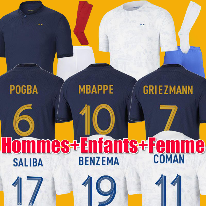 2022 soccer jersey 2022 2023 MBAPPE GRIEZMANN KANTE POGBA maillots de football maillot equipe French Child kit socks Men Fans player version, Home kids +socsk
2022 soccer jersey 2022 2023 MBAPPE GRIEZMANN KANTE POGBA maillots de football maillot equipe French Child kit socks Men Fans player version, Home kids +socsk