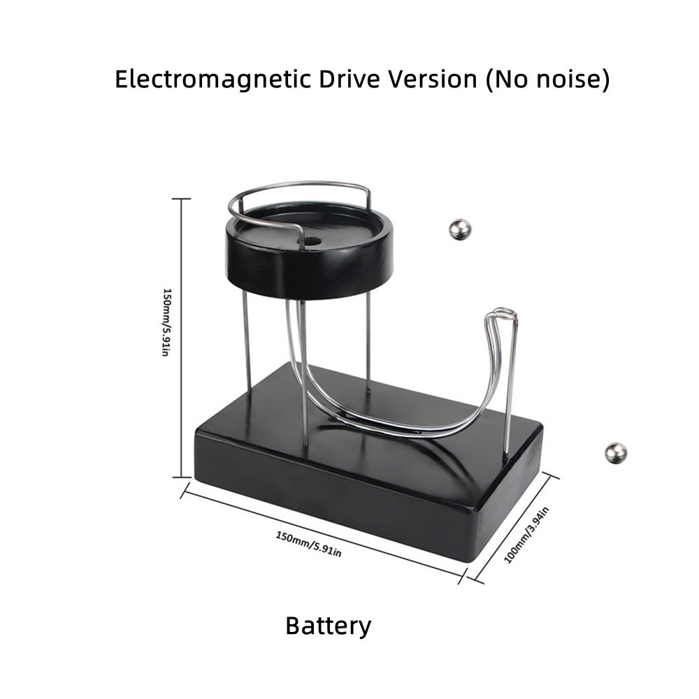 Decorative Objects Figurines Kinetic Art Perpetual Motion Machine Marble Creative Miniature Infinite Looping Jumping Table Toy Home Decor 220928