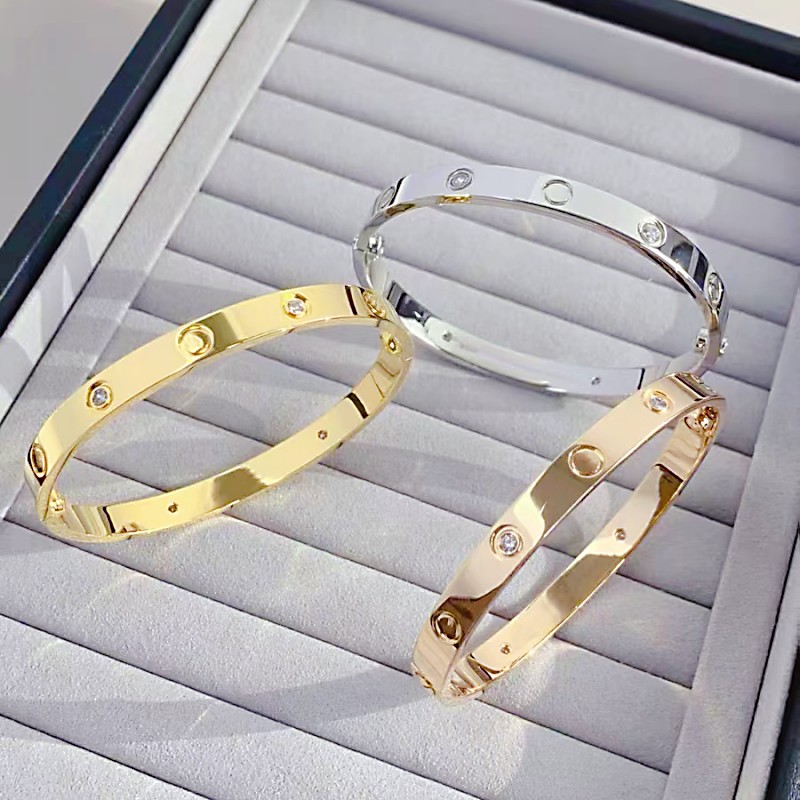 Fashion Designer Women's jade bangle Bracelet Classic Screwdriver bangle Unisex 18K Gold Jewelry 316L Stainless Steel
Fashion Designer Women's jade bangle Bracelet Classic Screwdriver bangle Unisex 18K Gold Jewelry 316L Stainless Steel