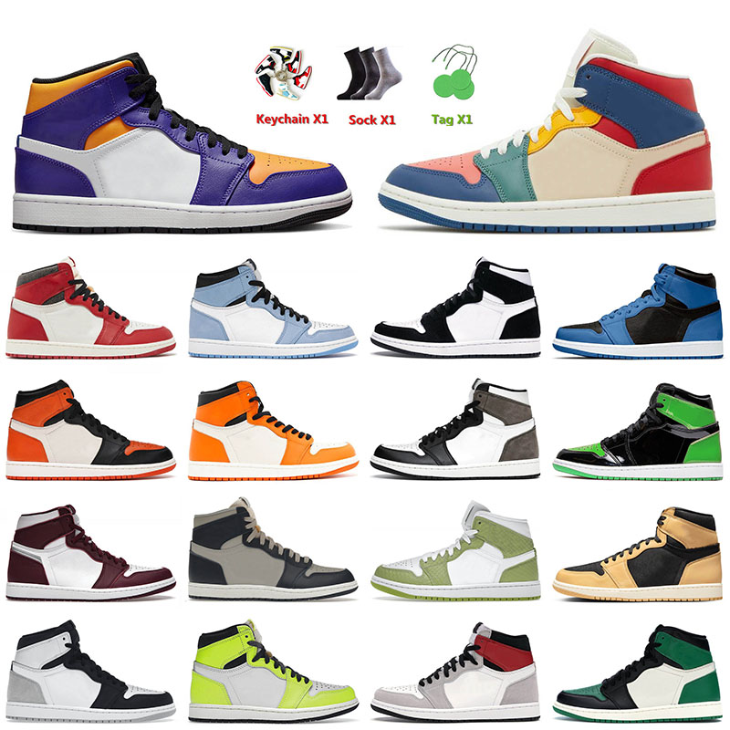 Mens 1 1s Basketball Shoes MID Lakers SE Multi-Color Taxi Lost Found Heirloom for Mens Women University Blue Chicago J1 Trainers Sports, Separate colours
Mens 1 1s Basketball Shoes MID Lakers SE Multi-Color Taxi Lost Found Heirloom for Mens Women University Blue Chicago J1 Trainers Sports, Separate colours