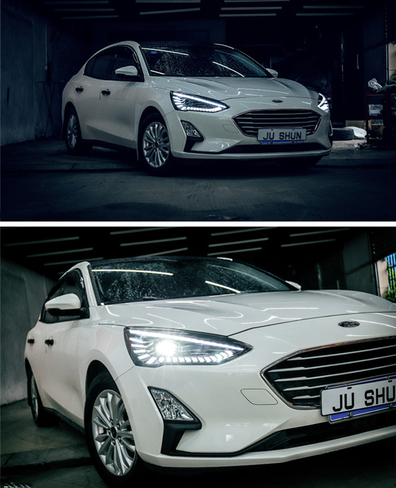 Head Lamp For Car 20 19 Ford new Focus 5 Headlights Fog Light Daytime Running Lights DRL H7 LED Bi Xenon Bulb Car Accessories