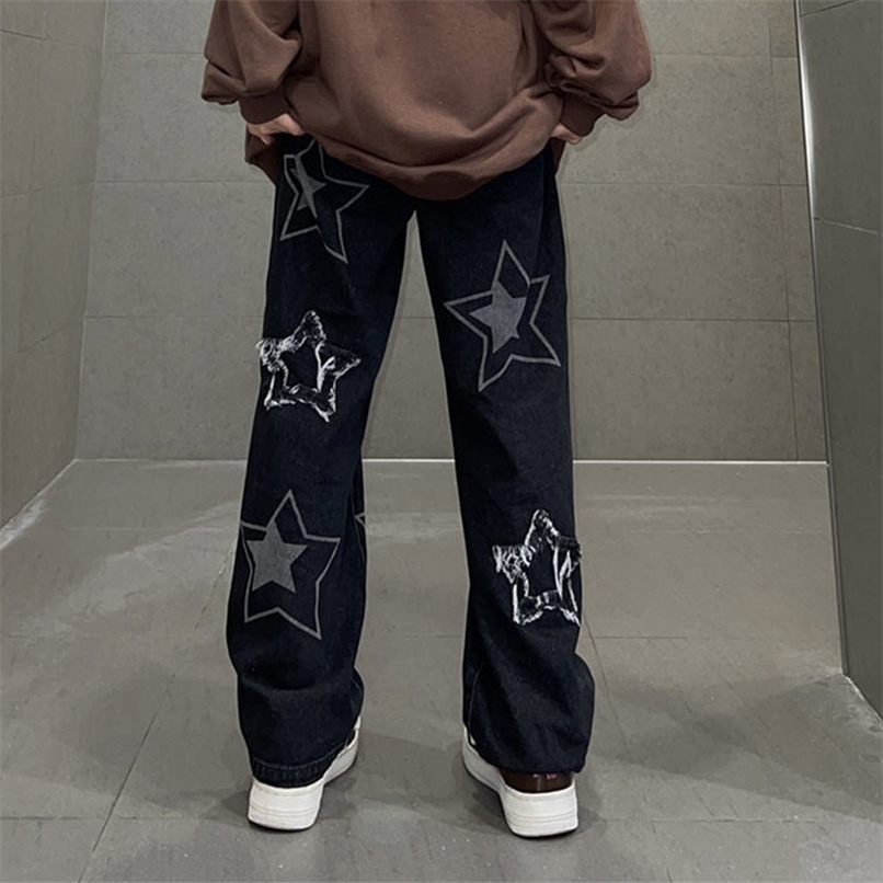 Women' Jeans Women Star Printed Y2K Spring Korean Fashion Gothic Straight Trousers High Street Style Loose Casual Wide Leg Denim Pants 220926, Black
Women' Jeans Women Star Printed Y2K Spring Korean Fashion Gothic Straight Trousers High Street Style Loose Casual Wide Leg Denim Pants 220926, Black