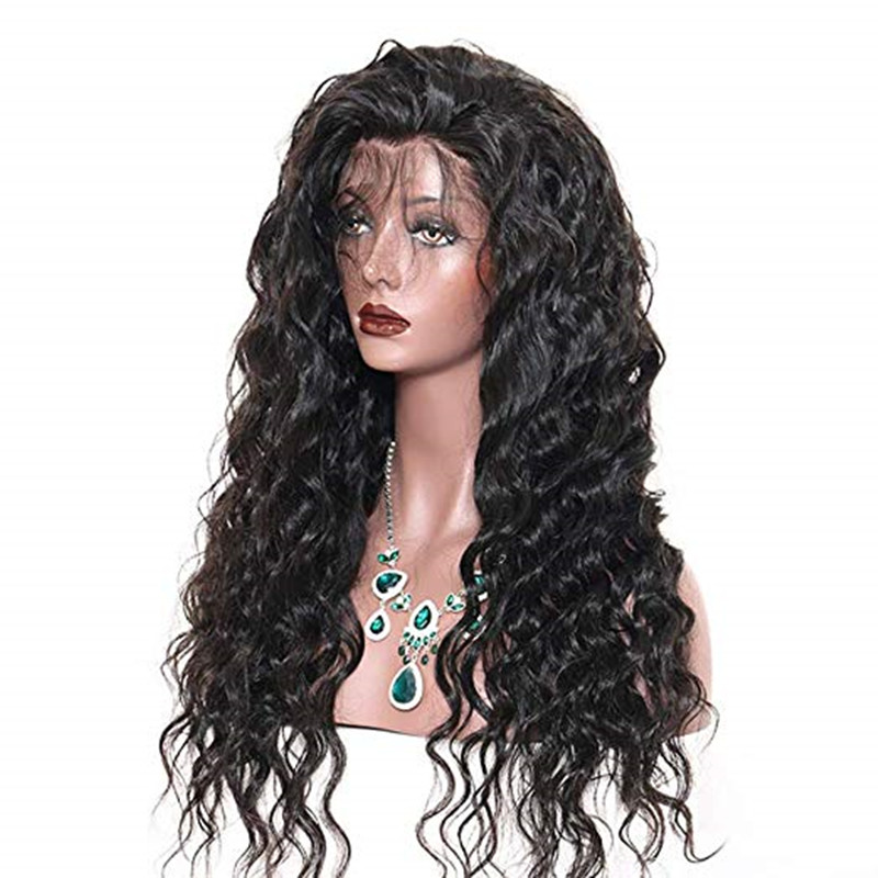 Transparent HD water wave 360 lace frontal wig 150% Density Human Hairs Wigs for Women pre plucked natural hair Font curly