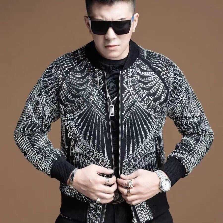 Men's Jackets Man Boy's Full Sequins Chic Bling Glitter Sparkling Jacket Stage Show Comes Guitar Music Festival Party Coats T220926, Black
Men's Jackets Man Boy's Full Sequins Chic Bling Glitter Sparkling Jacket Stage Show Comes Guitar Music Festival Party Coats T220926, Black