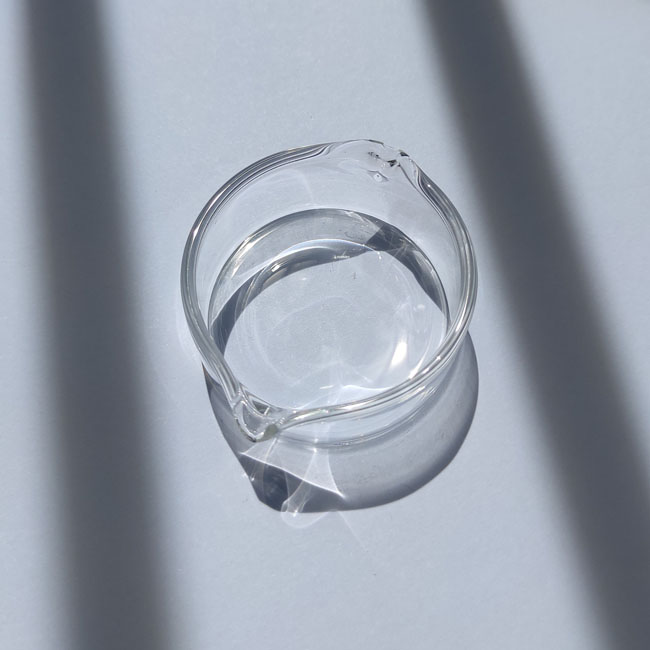 Glass Dish Smoking Bowl For Dry Herb Wax Oil Clear Color Water Pipe Container