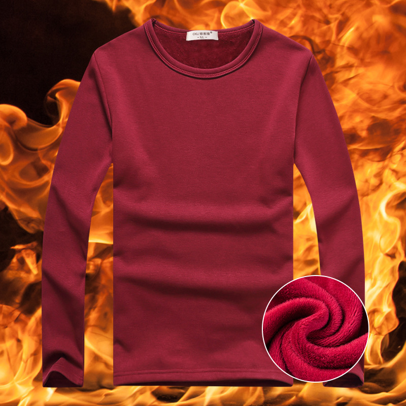 Men's Thermal Underwear Winter Tops Men Thermal Underwear Men thermo Underwear Warm Long Johns Winter Cloth Men's Pullover Shirt Tops Plus V
