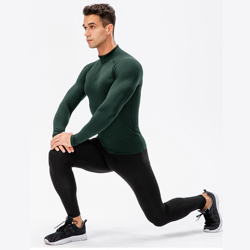 Men's Thermal Underwear Male Quarter Zip Pullover Mens Thermal Compression Shirt Workout Sports Tops Long Sleeve with Fleece Lined 1 or 2 Pack 22