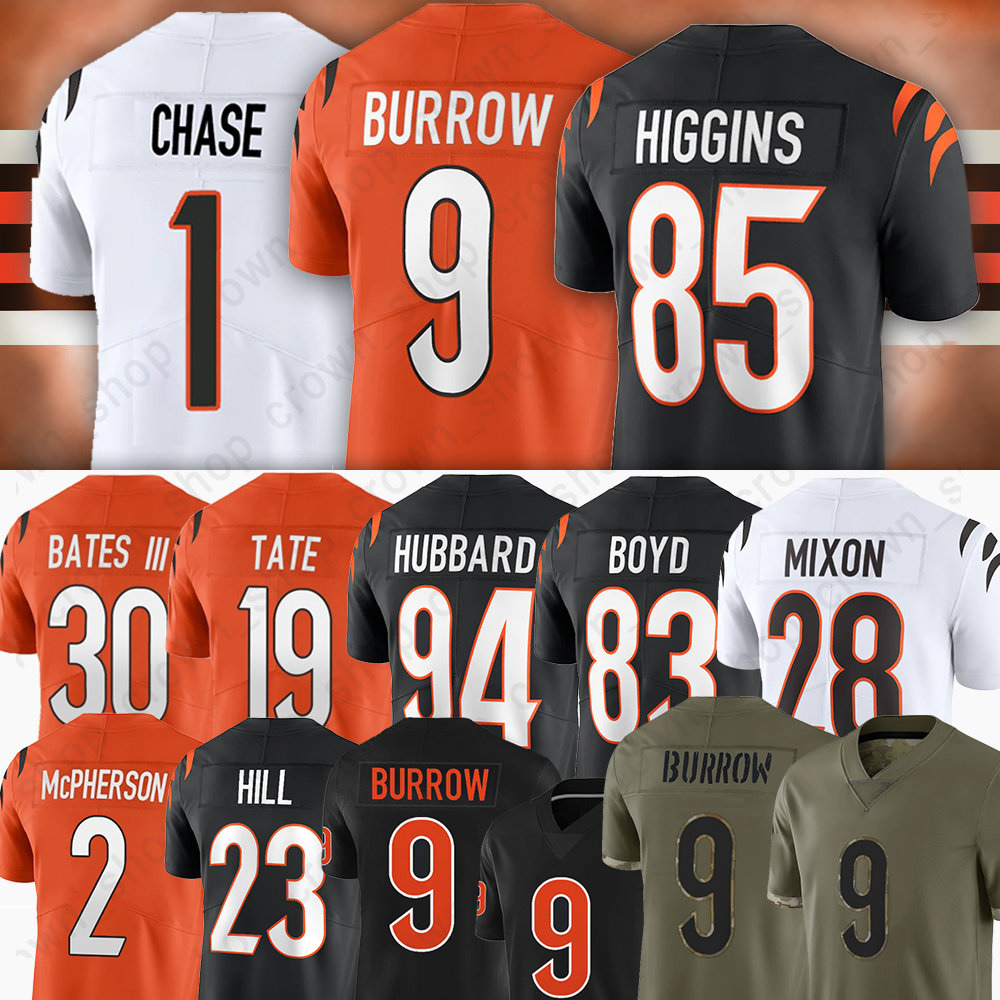 9 Joe Burrow Cincinnatis Football Jerseys Bengals''nfl''1 JJa'Marr Chase Evan McPherson Sam Hubbard Dax Hill Joe Mixon Tee Higgins Logan Wilson, Men(meng hu)
9 Joe Burrow Cincinnatis Football Jerseys Bengals''nfl''1 JJa'Marr Chase Evan McPherson Sam Hubbard Dax Hill Joe Mixon Tee Higgins Logan Wilson, Men(meng hu)
