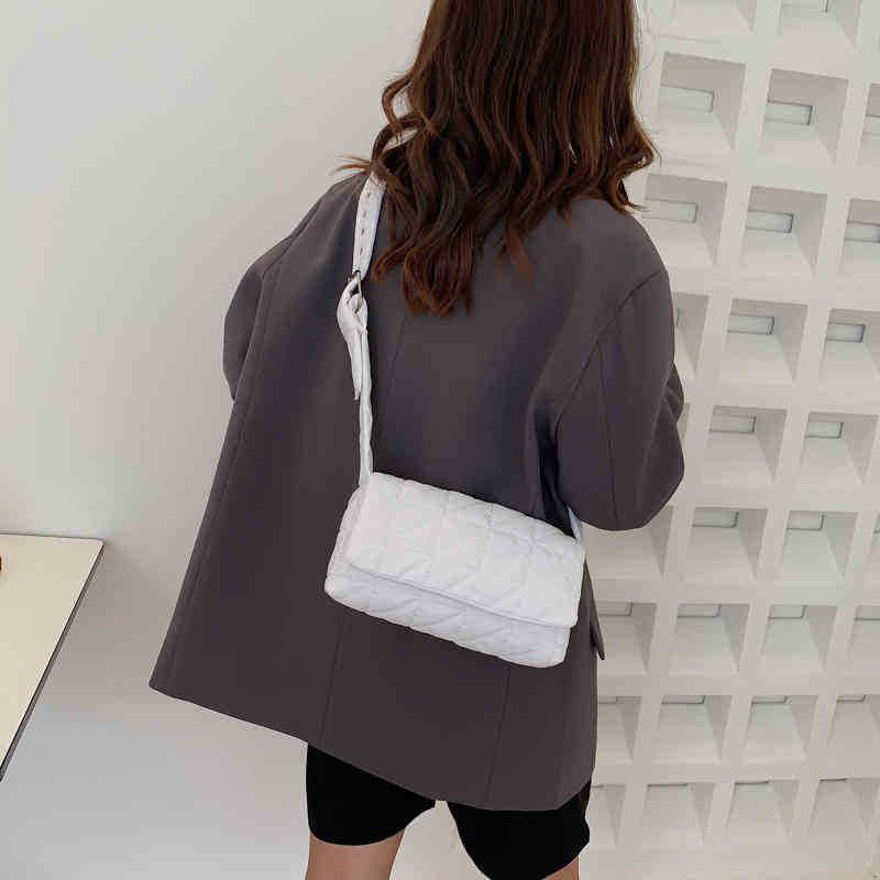 HBP Evening Bags Autumn Cotton cossbody bags Fashion Women's Shoulder Clothing Bag Simple Handbag Plaid Women 220826