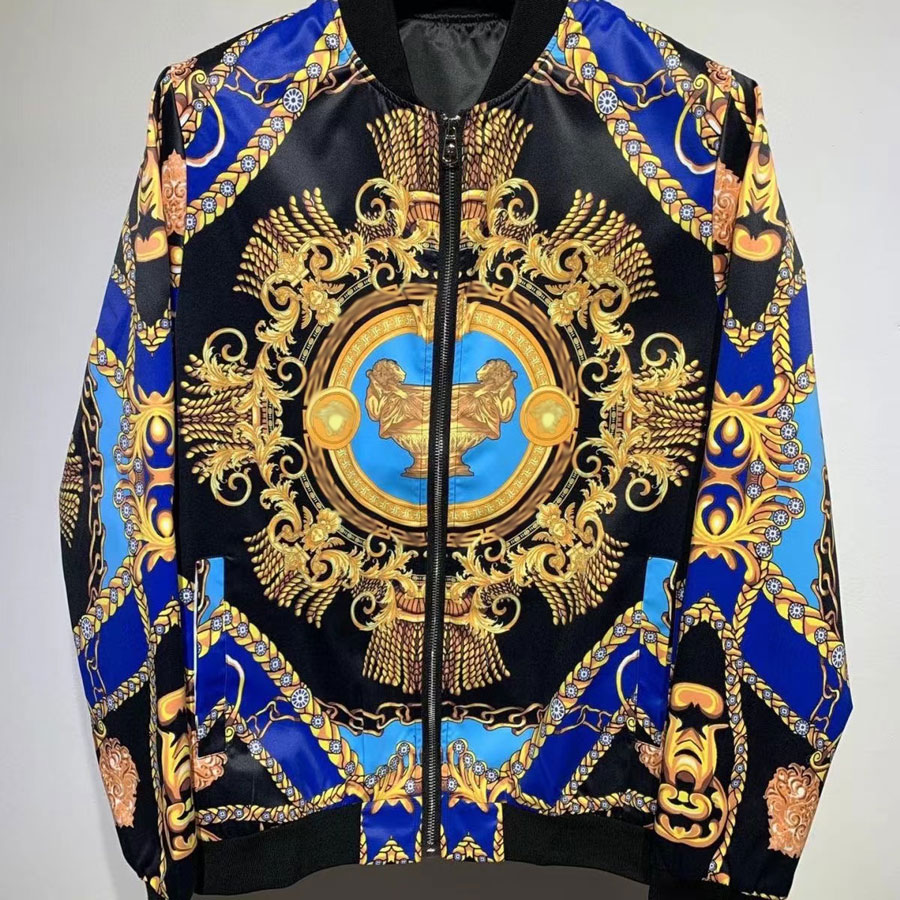 Men's Jackets Full printed pattern Golden baseball jacket stand collar Windbreaker outdoor coat medusa Unisex S/M/L/XL/2XL 50-100kg
Men's Jackets Full printed pattern Golden baseball jacket stand collar Windbreaker outdoor coat medusa Unisex S/M/L/XL/2XL 50-100kg