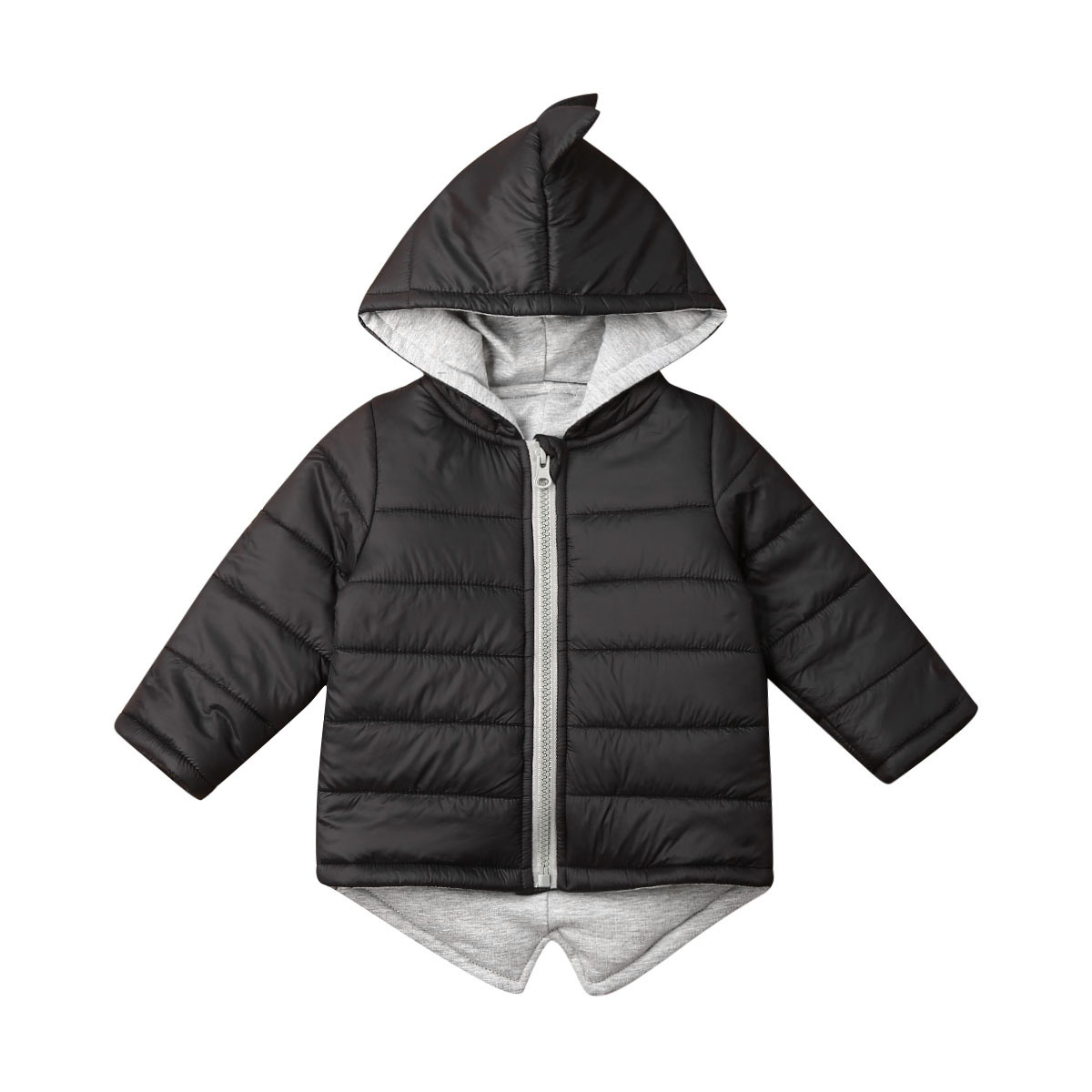 Jackets 1-7Years Toddler Kids Baby Boy Girl Hoodie 3D Dinosaur Zipper Winter Autumn Thick Coat Warm Jacket Outwear Coats 220928
