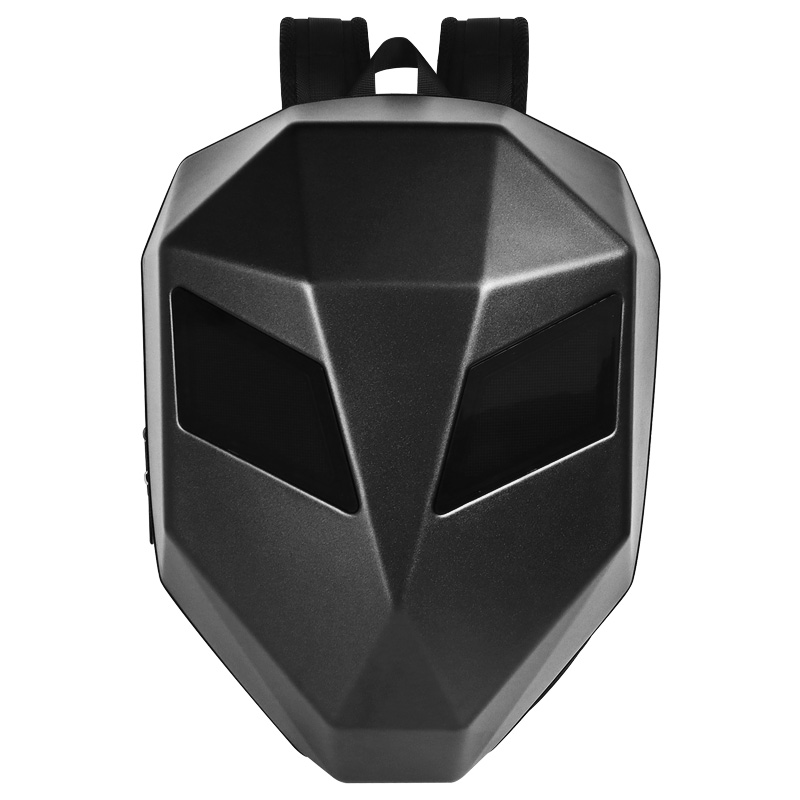 Outdoor Motorcycle Backpack LED Display Screen Shoulder Bag Men Sling Crossbody Bags DIY Text Picture Animation Light Travel Tool Box