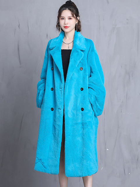 Women's Fur Faux Nerazzurri Winter Oversized Purple Warm Fluffy Soft Coat Women long Sleeve Belt Runway Loose Casual Korean Fashion 220928