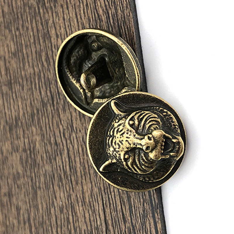 Vintage Metal Tiger Head Button Animal Tiger Diy Sewing Clothing Buttons for Coat Shirt Sweater