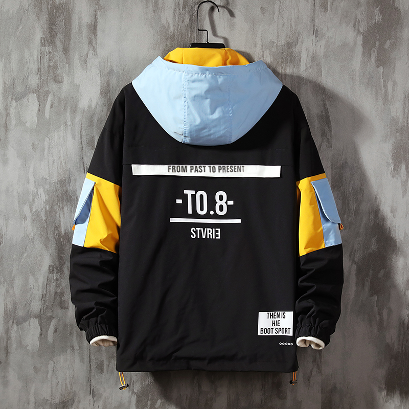 Men's Hoodies Sweatshirts Wetailor Jacket hoodie Fashion Casual Streetwear Hoodie Men Waterproof Clothes Mens Windbreaker Coat Male Outwear 22092