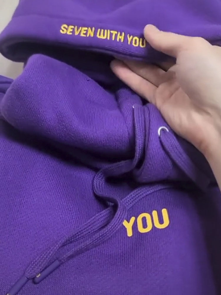 Women's Hoodies Sweatshirts Purple Jimin Hoodie Unisex Herbst Winter Lange Sweatshirts Tops Seven With You Oversize Sweatshirt 220928