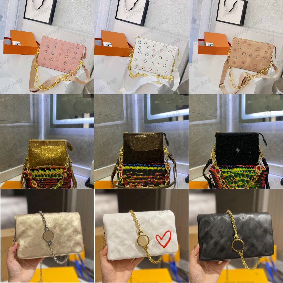 Mini Pochette Coussin BB Bags soft embossed Puffy Monograms Wallet cross body chain Strap clutch Shoulder belt Flap Women handbag M21353 M57793 M57790 M21209 M80745
Mini Pochette Coussin BB Bags soft embossed Puffy Monograms Wallet cross body chain Strap clutch Shoulder belt Flap Women handbag M21353 M57793 M57790 M21209 M80745