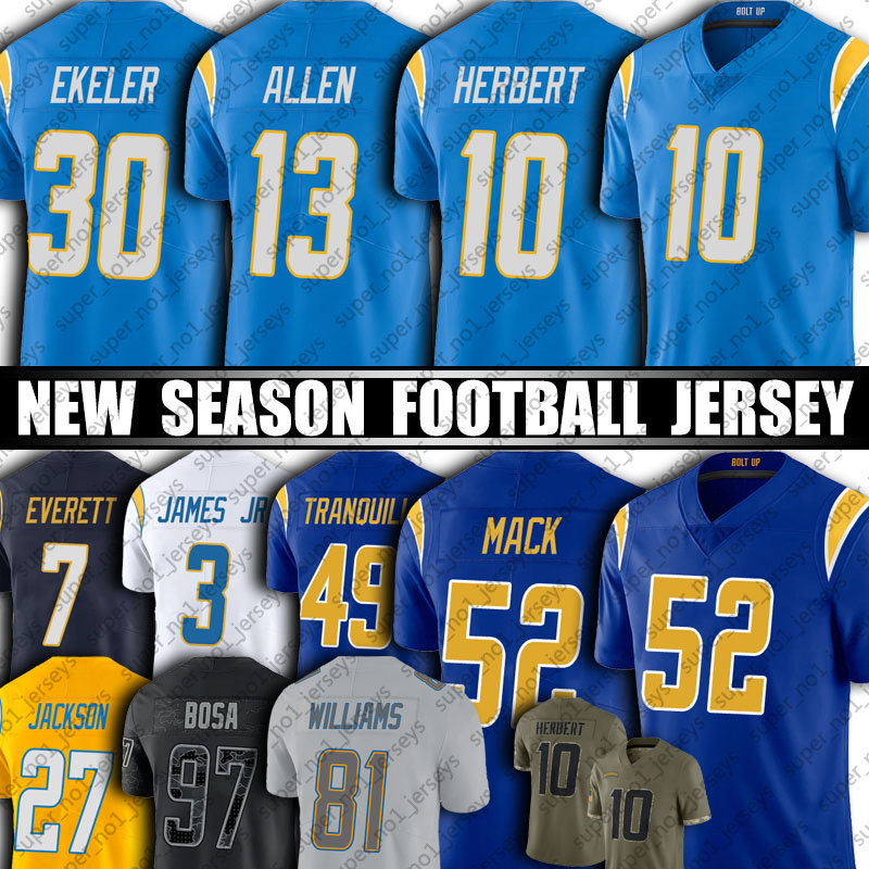 Justin Herbert Jersey Football Los Angeles Chargers Khalil Mack Austin Ekeler Mike Williams Derwin James Jerseys Joey Bosa Keenan Allen Josh Palmer Drue Tranquill, Man custom jersey (sd)
Justin Herbert Jersey Football Los Angeles Chargers Khalil Mack Austin Ekeler Mike Williams Derwin James Jerseys Joey Bosa Keenan Allen Josh Palmer Drue Tranquill, Man custom jersey (sd)