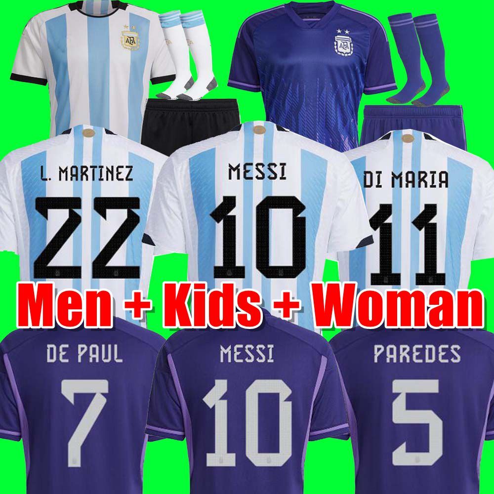 2022 Argentina Soccer Jersey Fans Player Version Dybala Alvarez Maradona Football Shirt 22 23 Men Kids Sets Uniform Di Maria De Paul, Home adult
2022 Argentina Soccer Jersey Fans Player Version Dybala Alvarez Maradona Football Shirt 22 23 Men Kids Sets Uniform Di Maria De Paul, Home adult