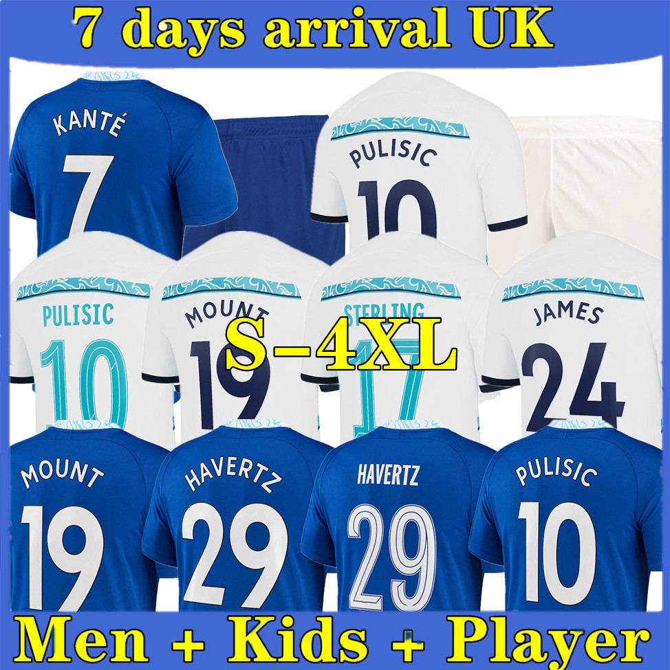 22 23 S-4XL Soccer Jersey Player Version PULISIC MOUNT HAVERTZ ZIYECH 2022 2023 football shirt men kids HUDSON KANTE uniform, 22/23 home
22 23 S-4XL Soccer Jersey Player Version PULISIC MOUNT HAVERTZ ZIYECH 2022 2023 football shirt men kids HUDSON KANTE uniform, 22/23 home