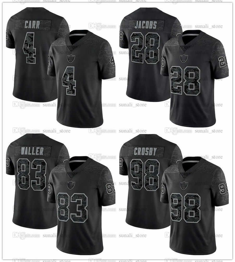 custom Oakland''Raiders''Jersey Football 4 Derek Carr Jerseys 83 Darren Waller 98 Maxx Crosby 28 Josh Jacobs Black Reflective RFLCTV Limited, Custom name number
custom Oakland''Raiders''Jersey Football 4 Derek Carr Jerseys 83 Darren Waller 98 Maxx Crosby 28 Josh Jacobs Black Reflective RFLCTV Limited, Custom name number