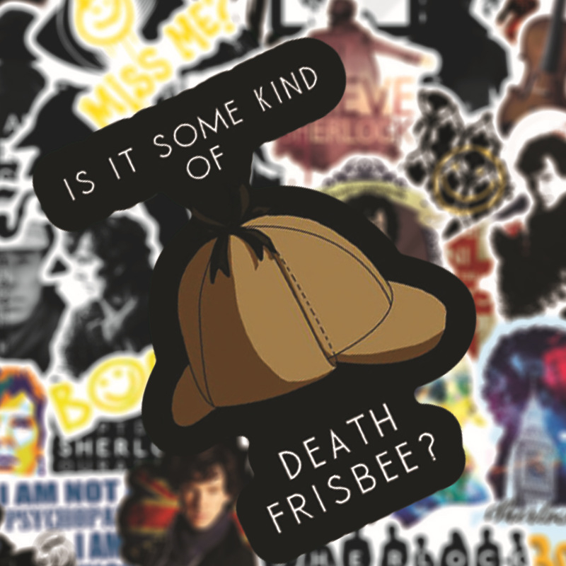 50PCS British TV Show Sherlock Holmes Stickers Graffiti Kids Toy Skateboard car Motorcycle Bicycle Sticker Decals Wholesale