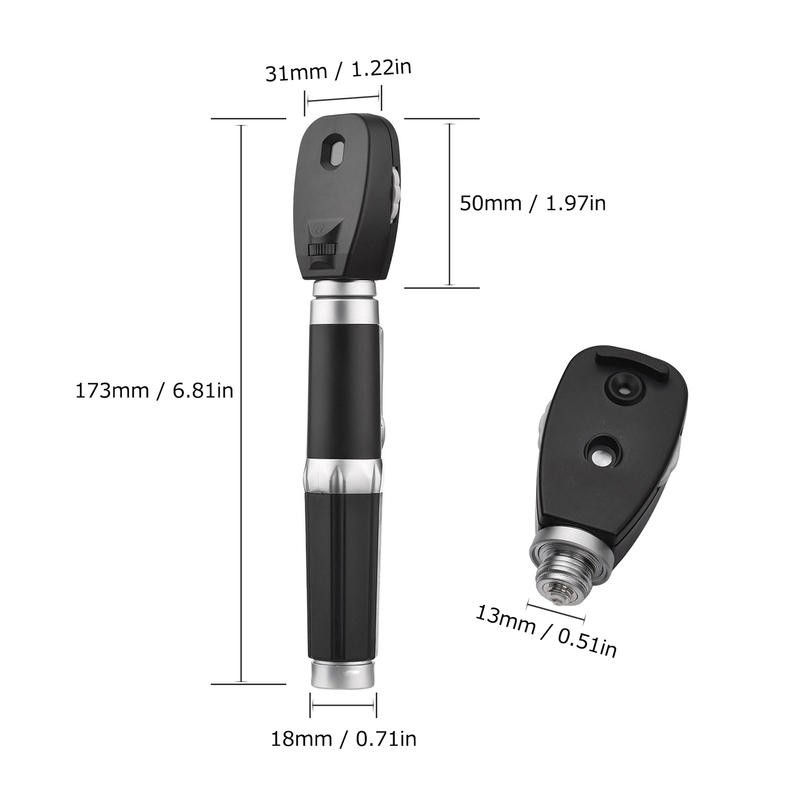 Portable Direct Ophthalmoscope 5 Different Apertures Professional Handheld Ophthalmoscope Eyes Ophthalmic Diagnostic Supplies 220801