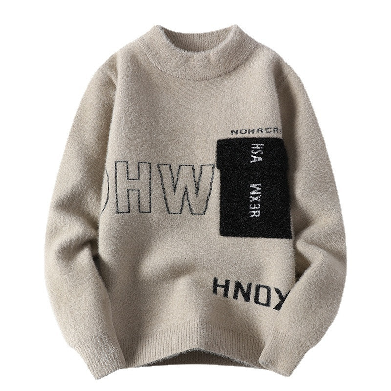 Men's Sweaters Men's Round Collar Pullover Comfortable Alphabet Patterned Fashion Casual Slim Fit Solid Long Sleeve Knitted Sweaters 220929, Black
Men's Sweaters Men's Round Collar Pullover Comfortable Alphabet Patterned Fashion Casual Slim Fit Solid Long Sleeve Knitted Sweaters 220929, Black