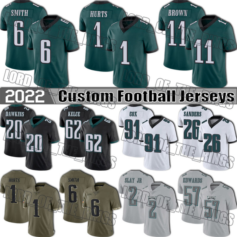 1 Jalen Hurts Football Jerseys Philadelphia Eagles Miles Sanders AJ Brown DeVonta Smith Goedert Jersey Brian Dawkins Jason Kelce Darius Slay Jr TJ Edwards Marcu Epps, Youth custom jersey (laoy)
1 Jalen Hurts Football Jerseys Philadelphia Eagles Miles Sanders AJ Brown DeVonta Smith Goedert Jersey Brian Dawkins Jason Kelce Darius Slay Jr TJ Edwards Marcu Epps, Youth custom jersey (laoy)