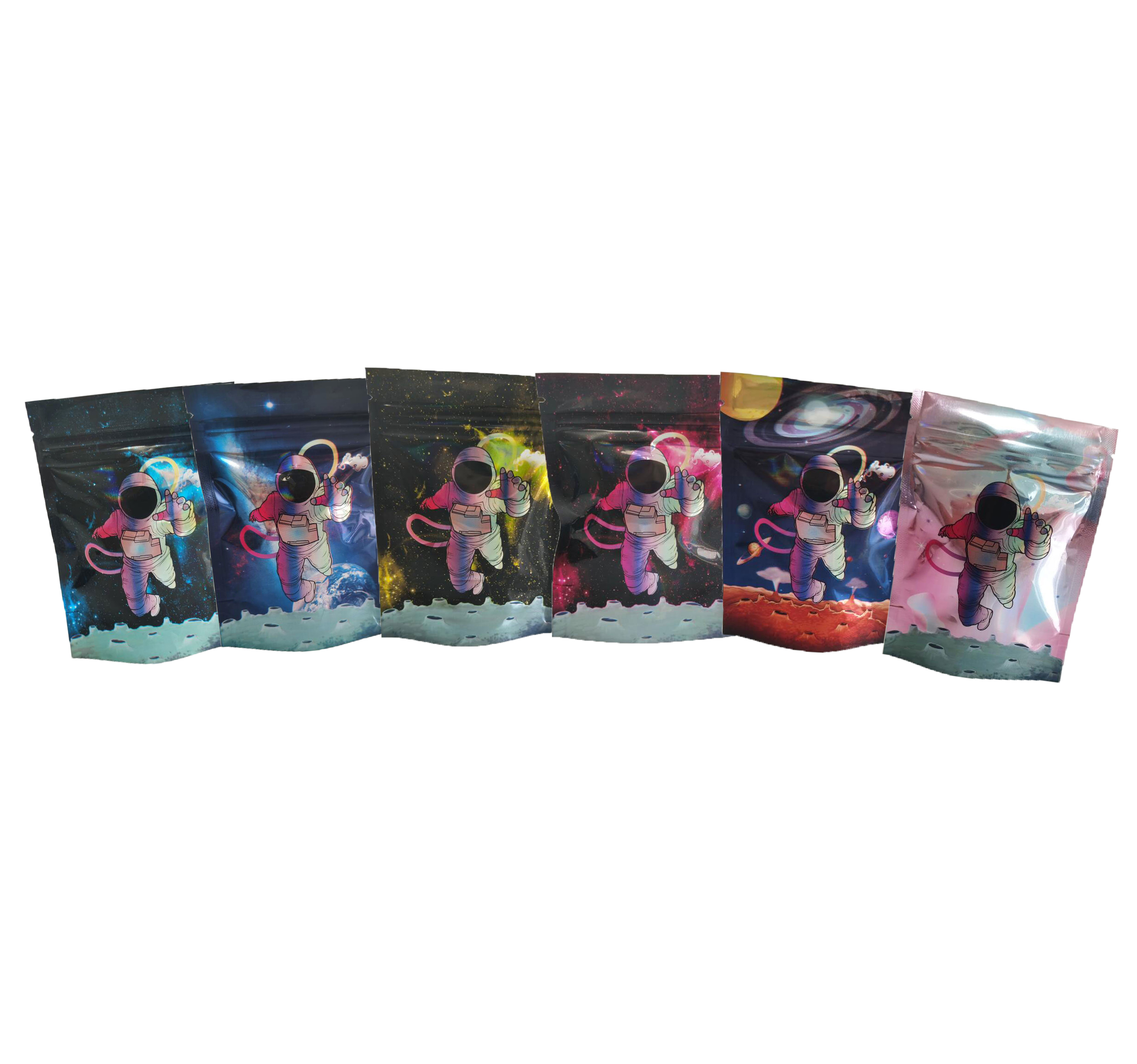 Space Astronaut Mylar Bags Design Smell Proof Pouch 3.5g Packing Stand Up Pouches Zipper Print Resealable packaging bag
Space Astronaut Mylar Bags Design Smell Proof Pouch 3.5g Packing Stand Up Pouches Zipper Print Resealable packaging bag