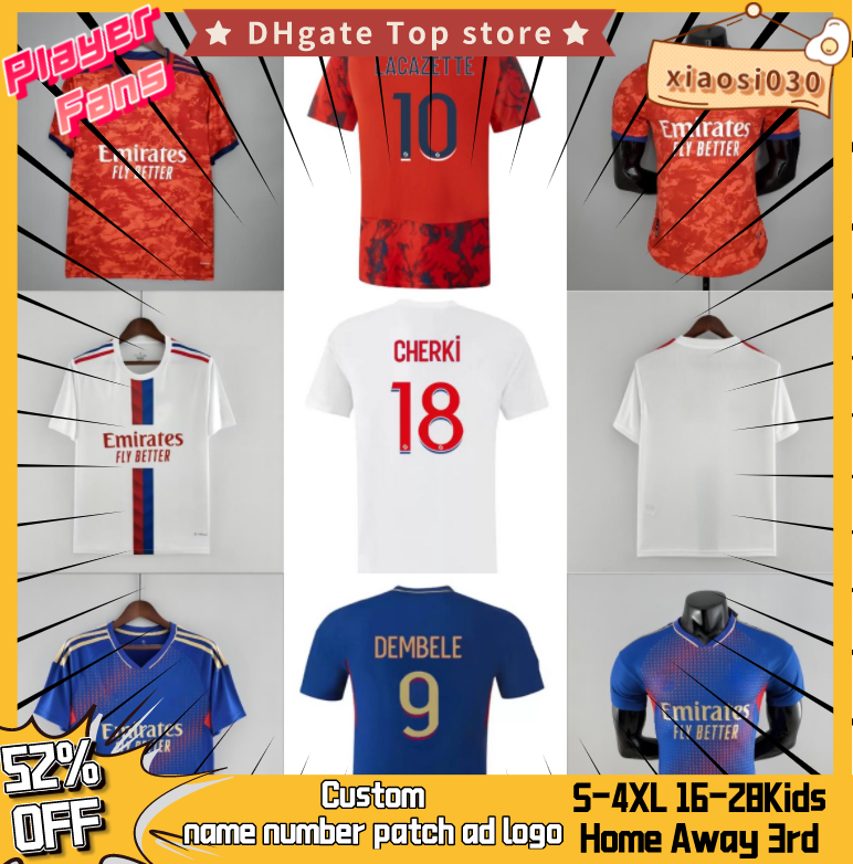 22 23 Lyon soccer jerseys Maillot de foot Lyonnais 2022 2023 Olympique Lyonnais OL digital fourth football shirts AOUAR TAGLIAFICO men kids suit DEMBELE TETE fans, 2022 home
22 23 Lyon soccer jerseys Maillot de foot Lyonnais 2022 2023 Olympique Lyonnais OL digital fourth football shirts AOUAR TAGLIAFICO men kids suit DEMBELE TETE fans, 2022 home