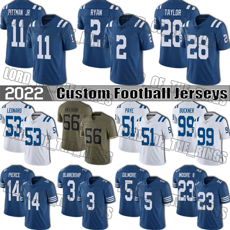 Jonathan Taylor Football Jerseys Michael Pittman Jr Matt Ryan Shaquille Leonard Alec Pierce Jersey Indianapolis Colts Quenton Nelson Blankenship Stephon Gilmore, Man custom jersey (xm)
Jonathan Taylor Football Jerseys Michael Pittman Jr Matt Ryan Shaquille Leonard Alec Pierce Jersey Indianapolis Colts Quenton Nelson Blankenship Stephon Gilmore, Man custom jersey (xm)