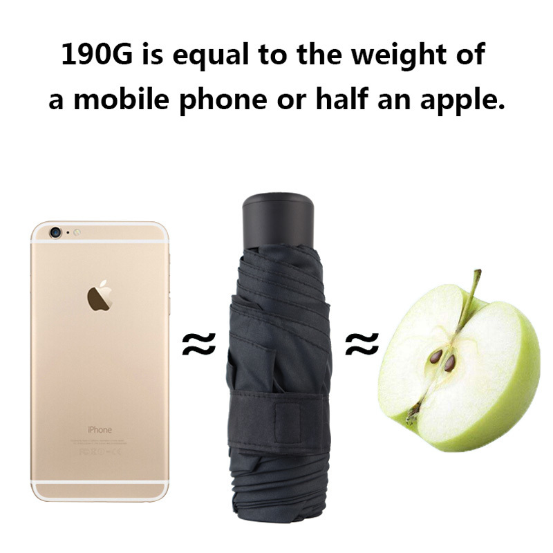 Umbrellas Super Light 190g Mini Pocket Rain Women Small Windproof Folding Travel Compact Men's 220929
