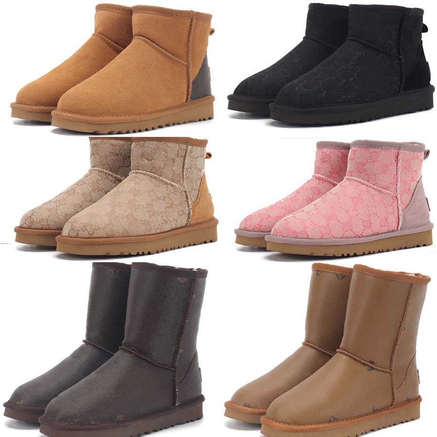 Winter Designer Boots Snow australia Australie Ankle Half Fur Boot Men Women Designers Cotton Fabric shoes Fashion shoe Winte Fall