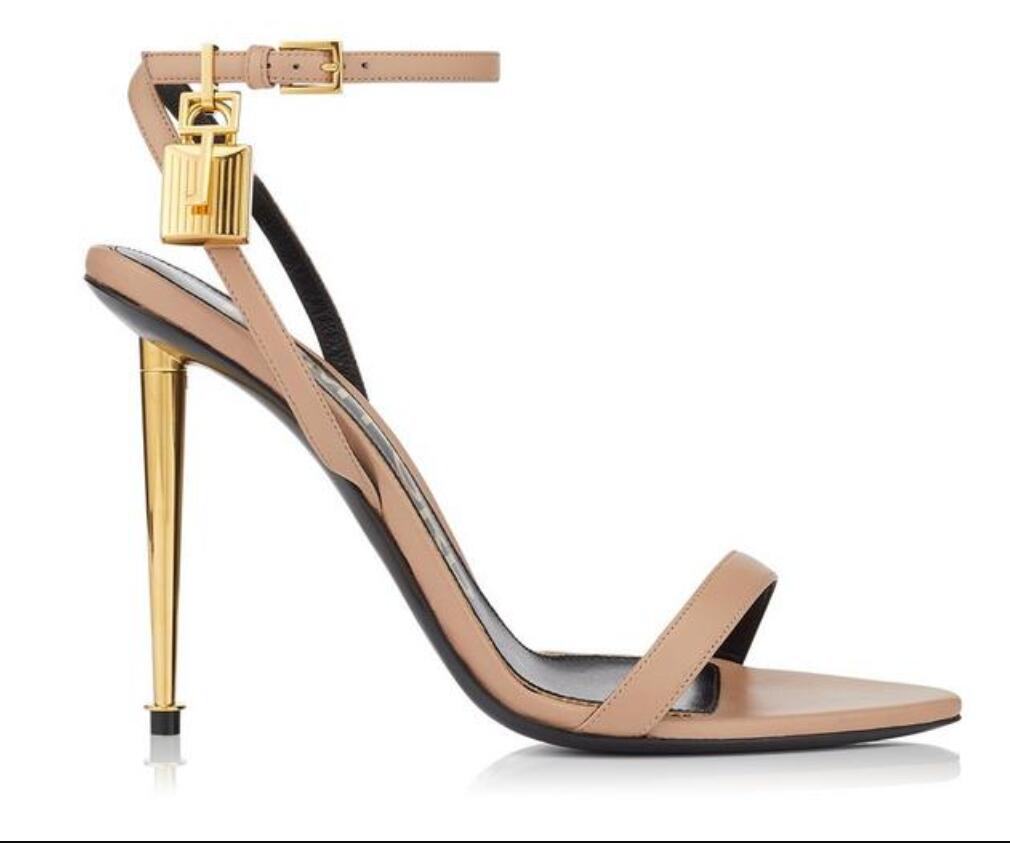 Tom-sandal High-Heeled Sandals Women's heel High Heeled Shoes Metal Padlock Narrow Word fords Brand naked Leather Luxury Designer sandals, 05
Tom-sandal High-Heeled Sandals Women's heel High Heeled Shoes Metal Padlock Narrow Word fords Brand naked Leather Luxury Designer sandals, 05