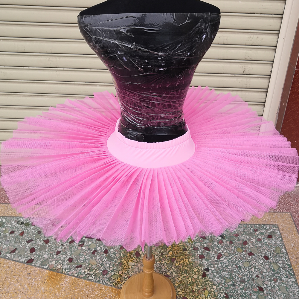 Dancewear Professional Ballet Tutus Skirs For Adult Child Stiff Mesh Pancake Belly Dance Girls Practice Kids White Platter Tutu 220929