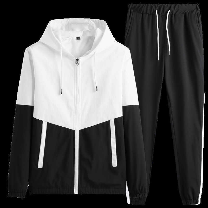 Men's Tracksuits Autumn Sports Suit Men Jacket and Trousers Two Piece Set Casual Running Suit Mens Outfit Set 2022 Fashion Men's Joggers Set