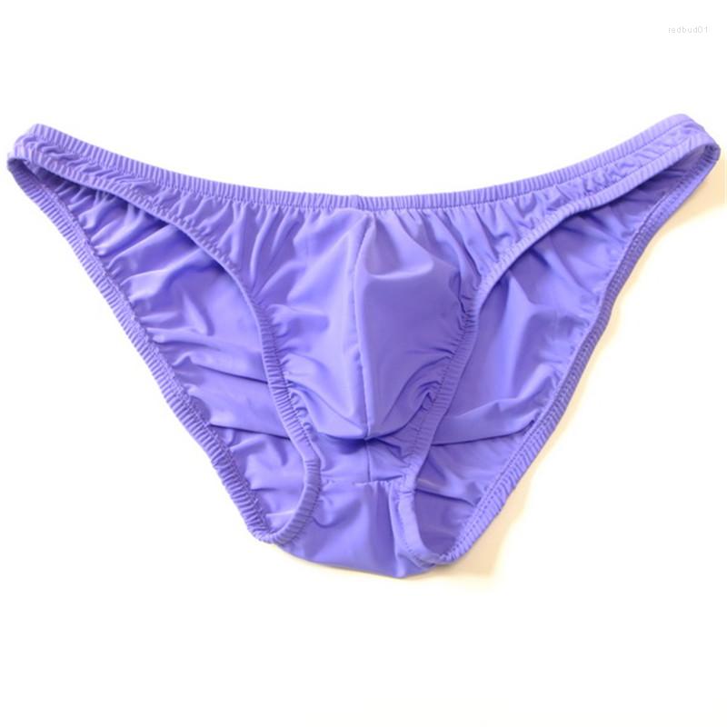 Underpants Sexy Briefs Men's Breathable Ice Silk Panties Low Waist Male Man Gay Underwear Lingerie Homme Cuecas Intimates Bikini