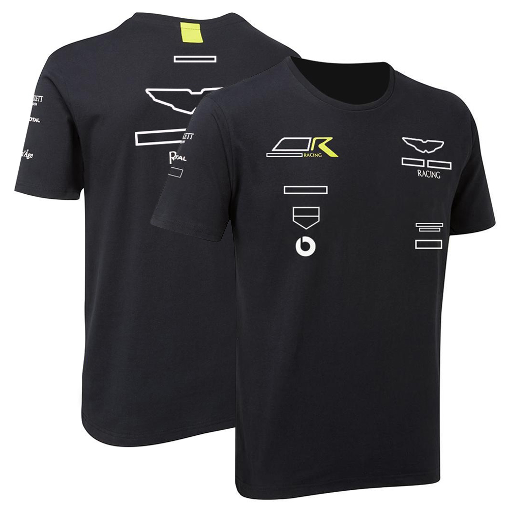 Official Team Same Driver T-Shirt Formula 1 Racing Polo Shirt Short Sleeve F1 Fans Summer Fashion Green Jersey T-shirt Custom d 985