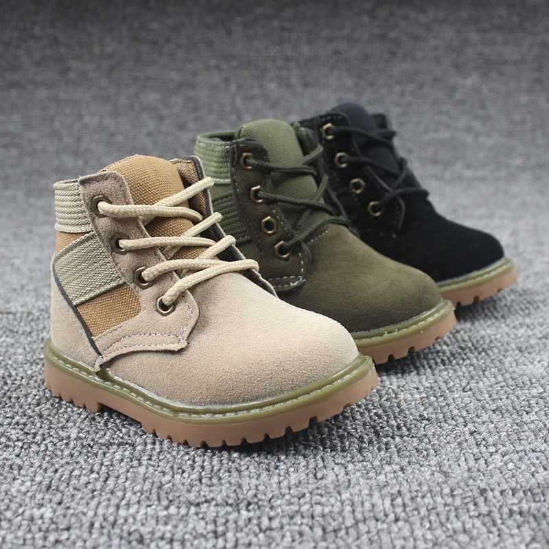 Boots Children Toddler Baby Boys Winter Velvet Warm Boots For Kids Boys Army Green Ankle Snow Boots 1 2 3 4 5 6 Years Old New T220928